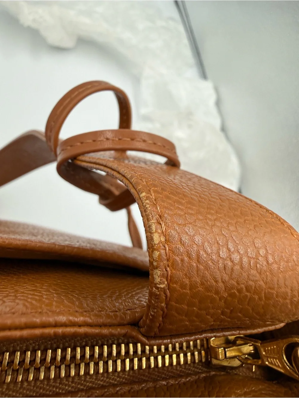 CHANEL Tan/Brown Caviar Leather Tote with CC Charm and Gold Hardware